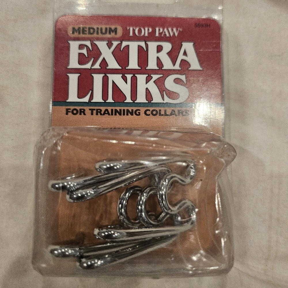 Top Paw Medium Silver Training Collar Links